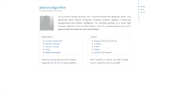 Desktop Screenshot of abstract-algorithm.com